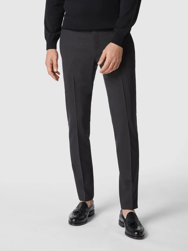 Hiltl Slim Fit Stoffhose Mit Stretch-Anteil Modell 'Tribet' - Anthrazit 4 Hiltl Slim Fit Stoffhose Mit Stretch-Anteil Modell 'Tribet' - Anthrazit – Bild 4