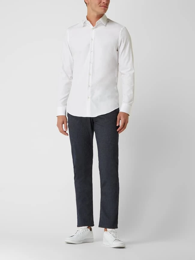 Bugatti Regular Fit Hose Mit Stretch-Anteil - Dunkelblau 1 Bugatti Regular Fit Hose Mit Stretch-Anteil - Dunkelblau