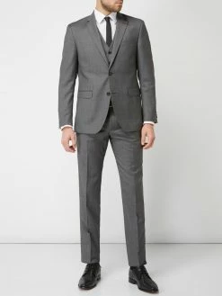 Pierre Cardin Regular Fit Anzughose Aus Schurwollmischung - Mittelgrau