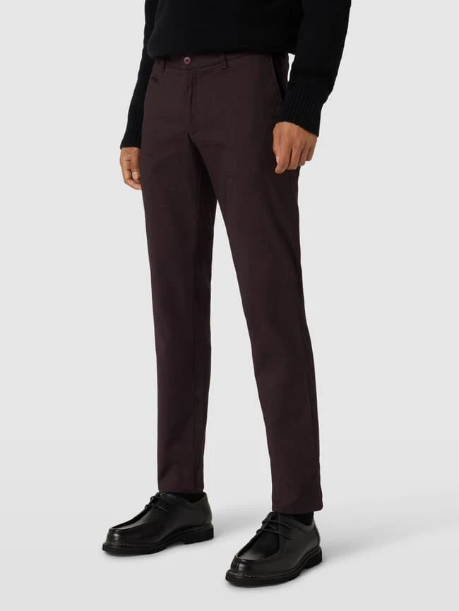 Brax Regular Fit Hose Mit Strukturmuster Modell 'Fabio' - Dunkelrot 4 Brax Regular Fit Hose Mit Strukturmuster Modell 'Fabio' - Dunkelrot – Bild 4