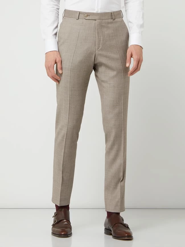Wilvorst Anzughose Aus Wolle - Beige 4 Wilvorst Anzughose Aus Wolle - Beige – Bild 4