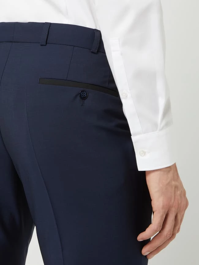 Wilvorst Anzughose Mit Mohair-Anteil - Marineblau 3 Wilvorst Anzughose Mit Mohair-Anteil - Marineblau – Bild 3