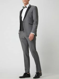 Wilvorst Anzughose Aus Woll-Mohair-Mix - Hellgrau