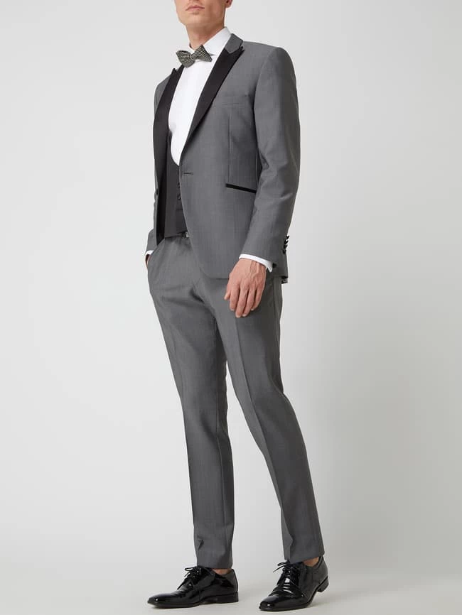 Wilvorst Anzughose Aus Woll-Mohair-Mix - Hellgrau 1 Wilvorst Anzughose Aus Woll-Mohair-Mix - Hellgrau