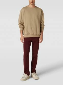 BOSS Casualwear Slim Fit Chino Mit Label-Patch Modell 'Schino' - Bordeaux Rot