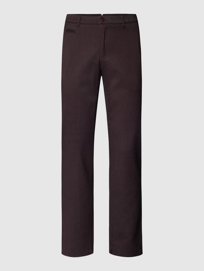 Brax Regular Fit Hose Mit Strukturmuster Modell 'Fabio' - Dunkelrot 2 Brax Regular Fit Hose Mit Strukturmuster Modell 'Fabio' - Dunkelrot – Bild 2