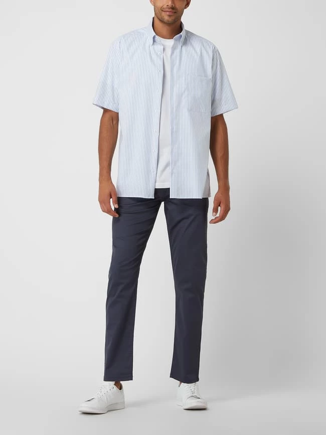 Christian Berg Men Regular Fit Hose Mit Stretch-Anteil - Marineblau 1 Christian Berg Men Regular Fit Hose Mit Stretch-Anteil - Marineblau