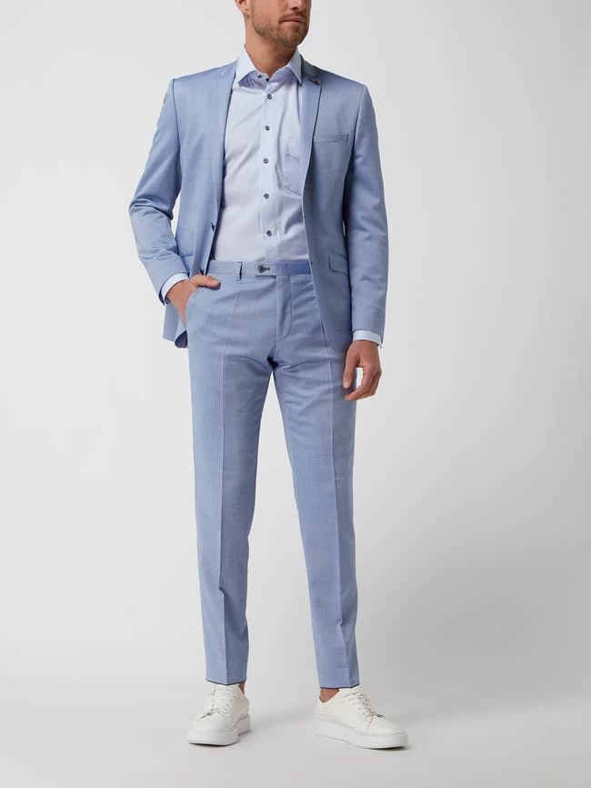 Roy Robson Anzughose Mit Stretch-Anteil - Hellblau 1 Roy Robson Anzughose Mit Stretch-Anteil - Hellblau