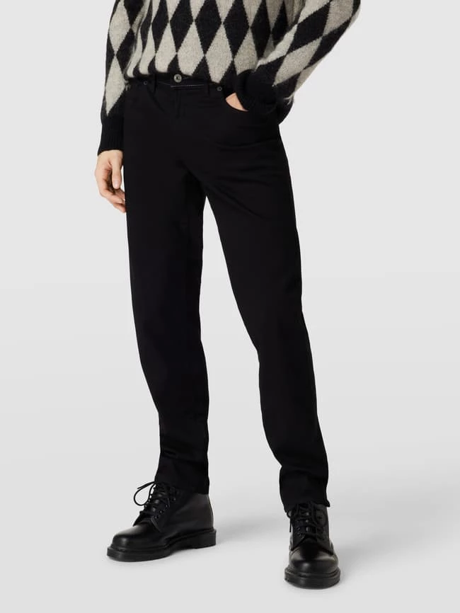 Brax Hose Mit Label-Patch Modell 'Cadiz' - Schwarz 4 Brax Hose Mit Label-Patch Modell 'Cadiz' - Schwarz – Bild 4