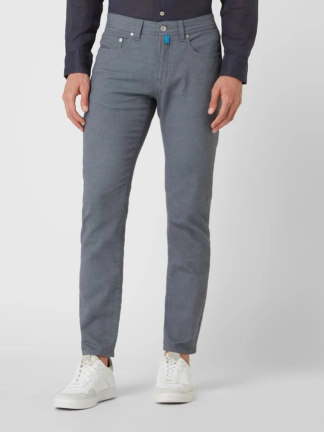 Pierre Cardin Tapered Fit Hose Mit Hohem Stretch-Anteil Modell 'Lyon' - 'Futureflex' - Hellblau 4 Pierre Cardin Tapered Fit Hose Mit Hohem Stretch-Anteil Modell 'Lyon' - 'Futureflex' - Hellblau – Bild 4