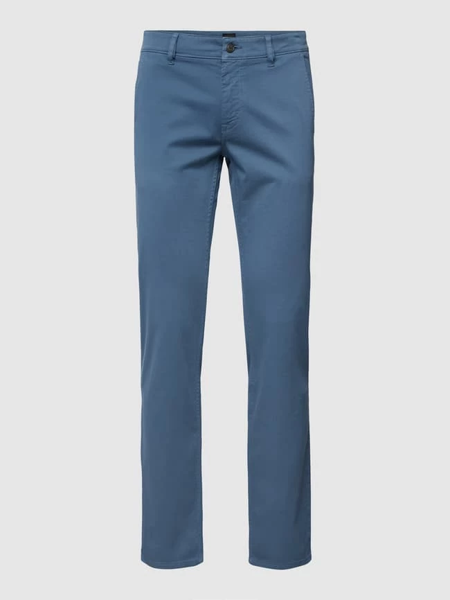 BOSS Casualwear Slim Fit Chino Mit Label-Patch Modell 'Schino' - Blau 2 BOSS Casualwear Slim Fit Chino Mit Label-Patch Modell 'Schino' - Blau – Bild 2