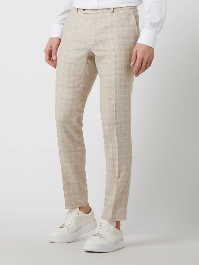 Carl Gross Anzughose Aus Leinenmischung Modell 'Tomte' - Beige 4 Carl Gross Anzughose Aus Leinenmischung Modell 'Tomte' - Beige – Bild 4