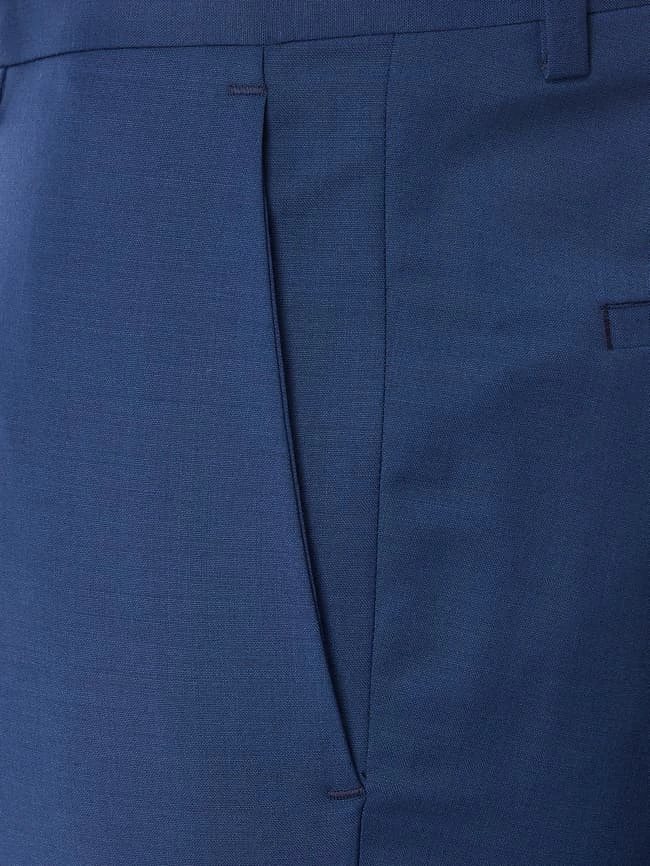 HUGO Anzughose Aus Schurwoll-Mix Modell 'Hesten' - Royalblau 2 HUGO Anzughose Aus Schurwoll-Mix Modell 'Hesten' - Royalblau – Bild 2