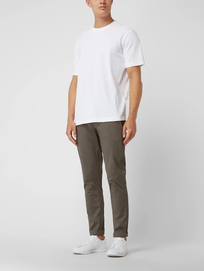 Bruun & Stengade Slim Fit Chino Mit Stretch-Anteil Modell 'Oscar' - Dunkelgrün 1 Bruun & Stengade Slim Fit Chino Mit Stretch-Anteil Modell 'Oscar' - Dunkelgrün