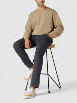 Brax Hose Mit Label-Patch Modell 'Cadiz' - Marineblau