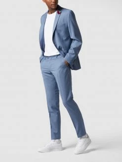 CG - Club Of Gents Slim Fit Anzughose Aus Schurwolle YOUR OWN PARTY By CG – CLUB Of GENTS - Hellblau Meliert