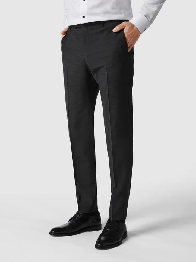 Strellson Slim Fit Anzughose Mit Bügelfalten 'Flex Cross' - Anthrazit 4 Strellson Slim Fit Anzughose Mit Bügelfalten 'Flex Cross' - Anthrazit – Bild 4