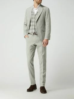 Atelier Torino Slim Fit Anzughose Mit Leinen-Anteil - Hellgrün